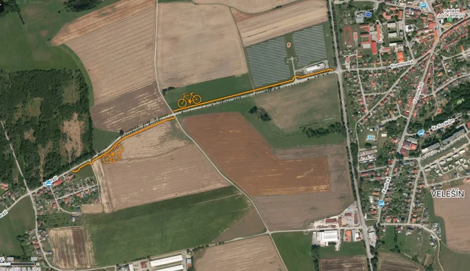 Plánovaná trasa: kombinovaná varianta